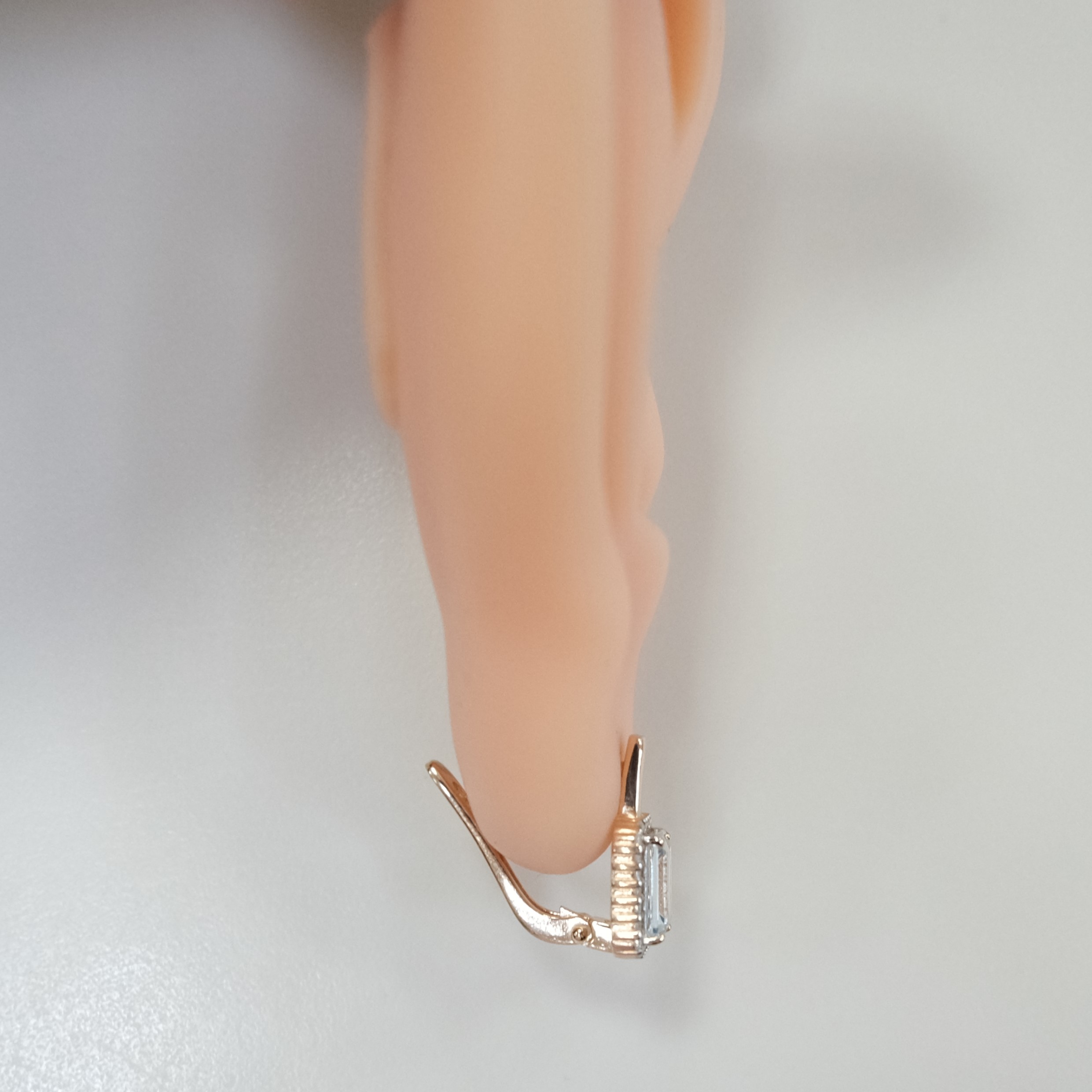 Серебряные серьги с топазами
